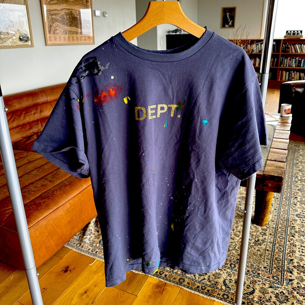 Gallery DEPT. Glitter Dept. Painted Short Sleeve Shirt